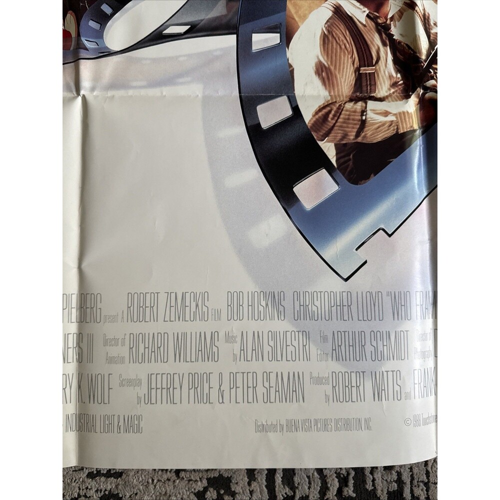 WHO FRAMED ROGER RABBIT MOVIE POSTER Original SS 27x40 DISNEY ANIMATION 1988 - Picture 10 of 15